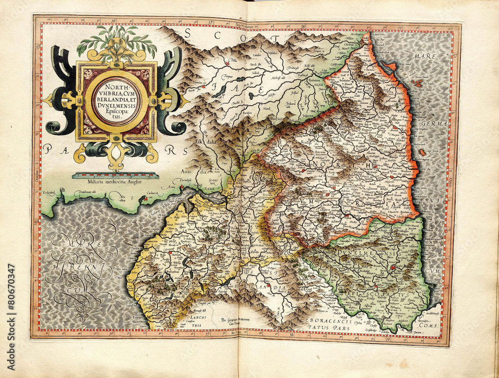 Fototapeta premium Vintage map