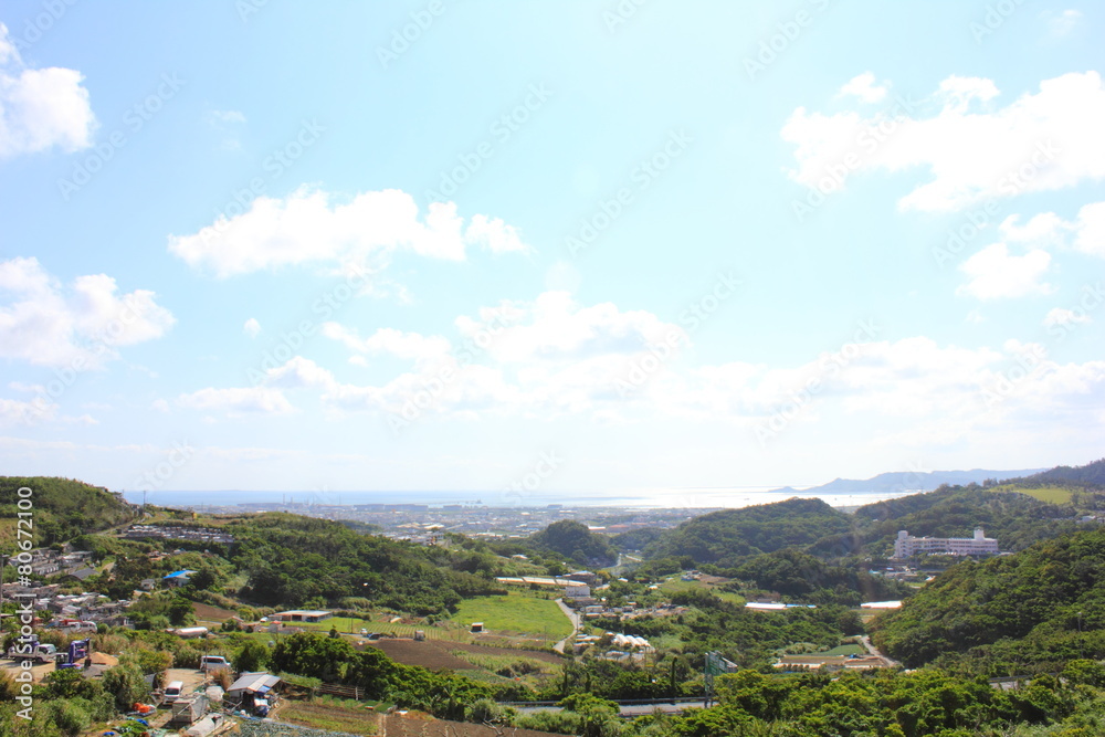 沖縄県中頭郡西原町 街並み 沖縄県中頭郡西原町 街並み