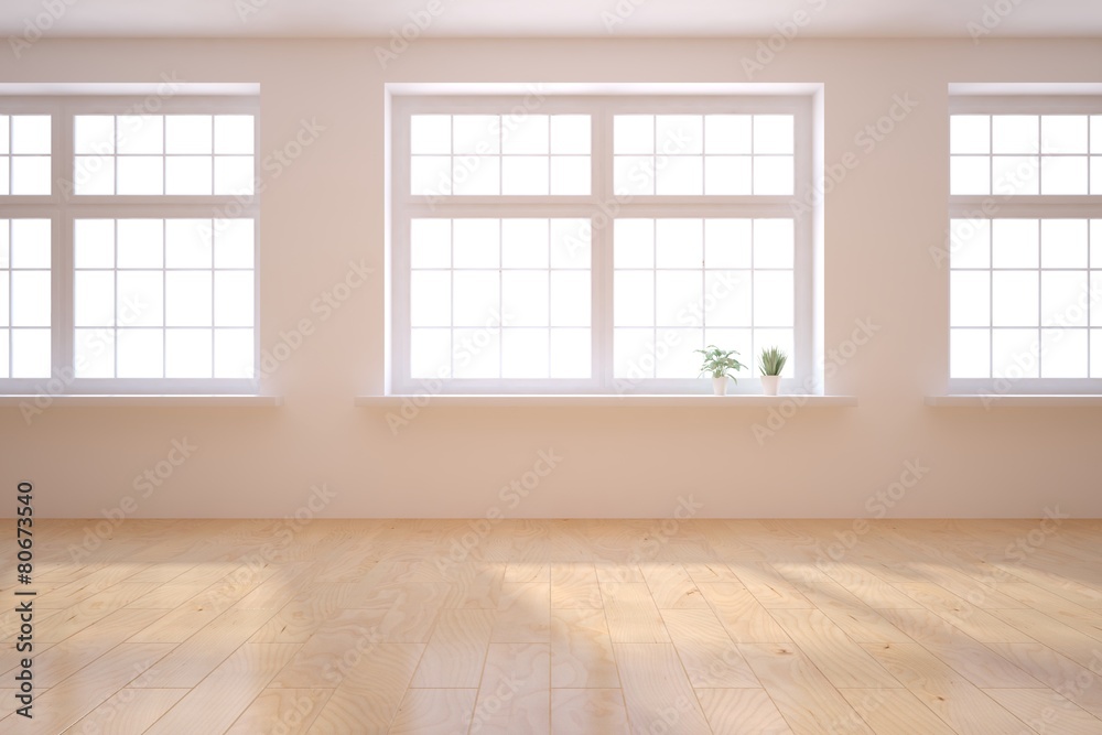 Fototapeta premium empty 3d interior