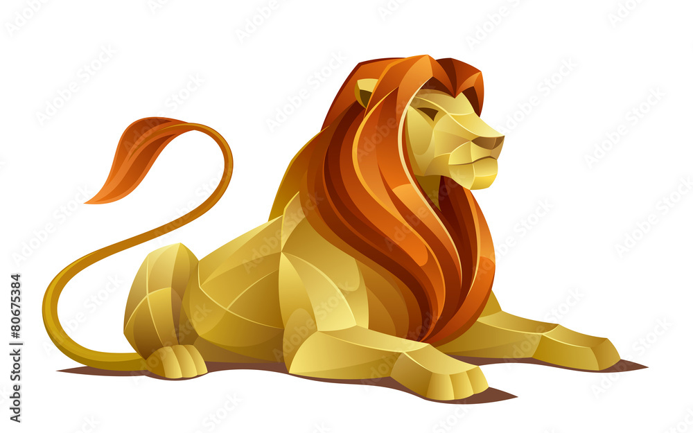Obraz premium Resting lion