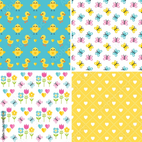 cute seamless easter background patterns