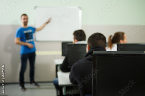 Students in the classroom