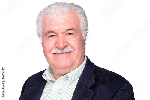 Foto Attractive distinguished elderly gentleman