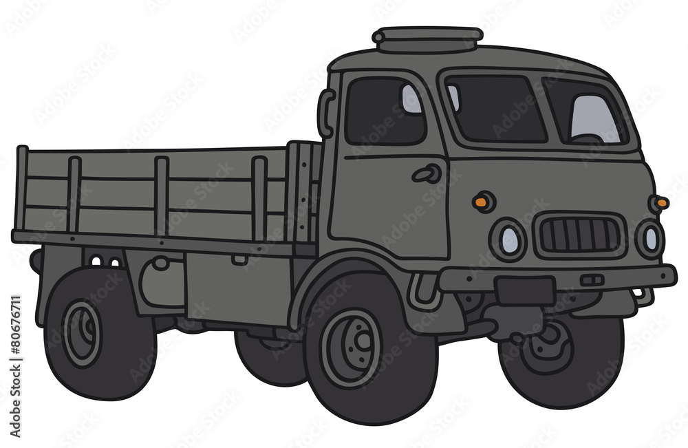 Old small military truck