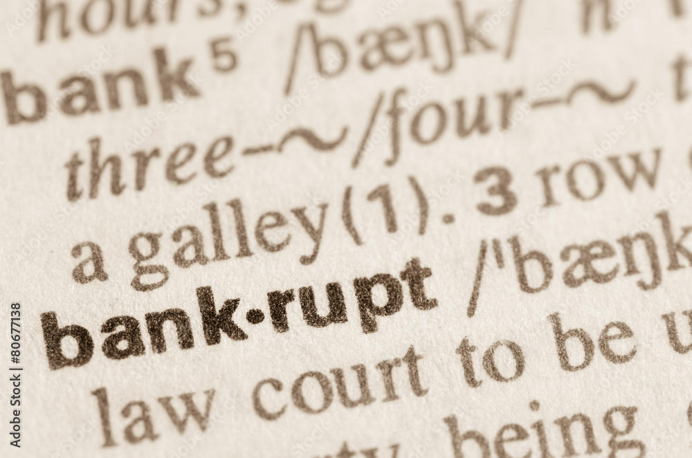 Dictionary definition of word bankrupt Dictionary definition of word bankrupt