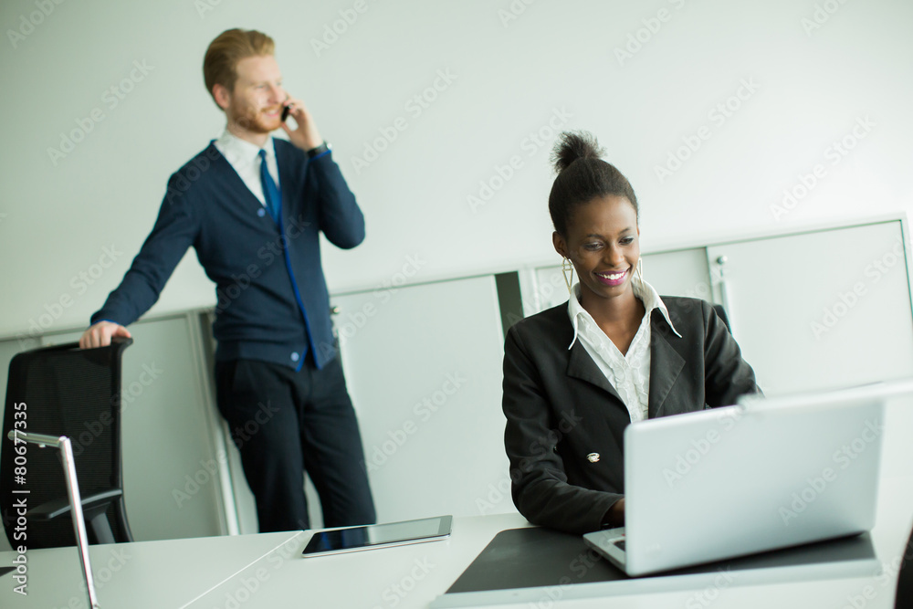 Young woman in the office Young woman in the office