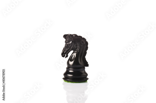 black knight isolated on white