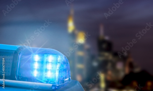 Polizeieinsatz in der Großstadt