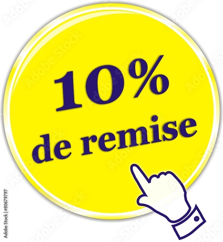 bouton 10% de remise