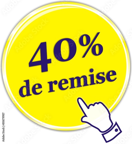 bouton 40% de remise