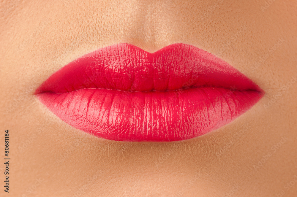 Fototapeta premium Red lips