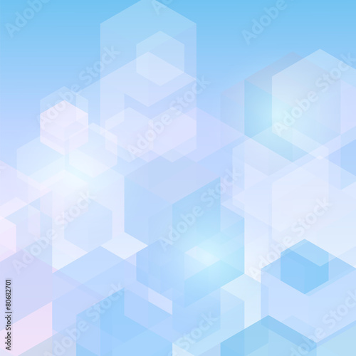 Abstract background cubes