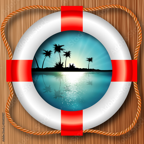 buoy in the very landscape