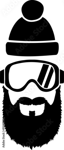 Ski Goggles Full Beard
