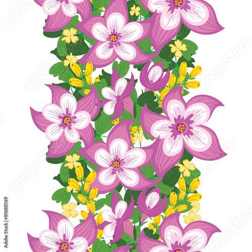 Seamless floral ornament