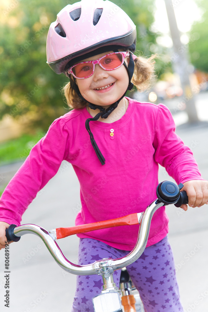 girl on bicycle