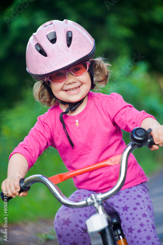 girl on bicycle