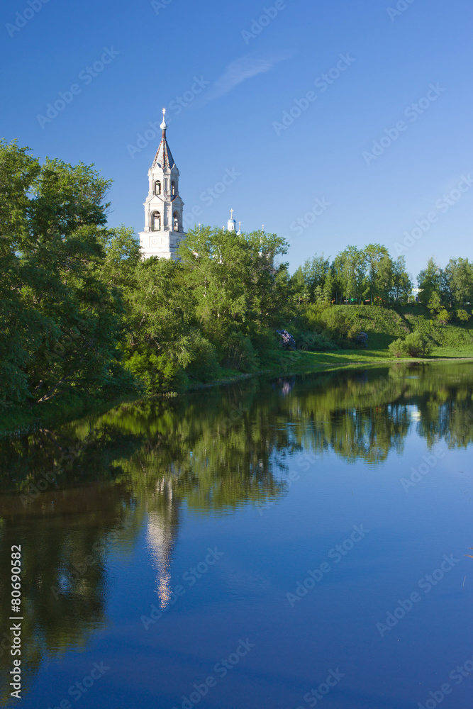 Monastery with river
