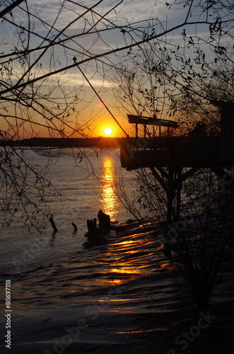 Carrelet sur la Garonne photo