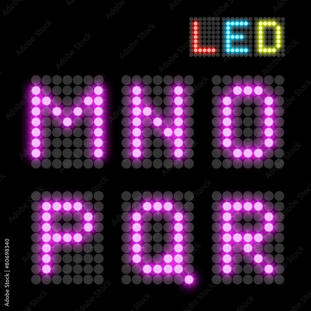 LED font