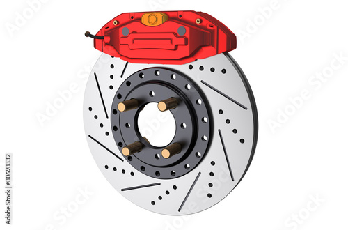 Car disc brake and caliper