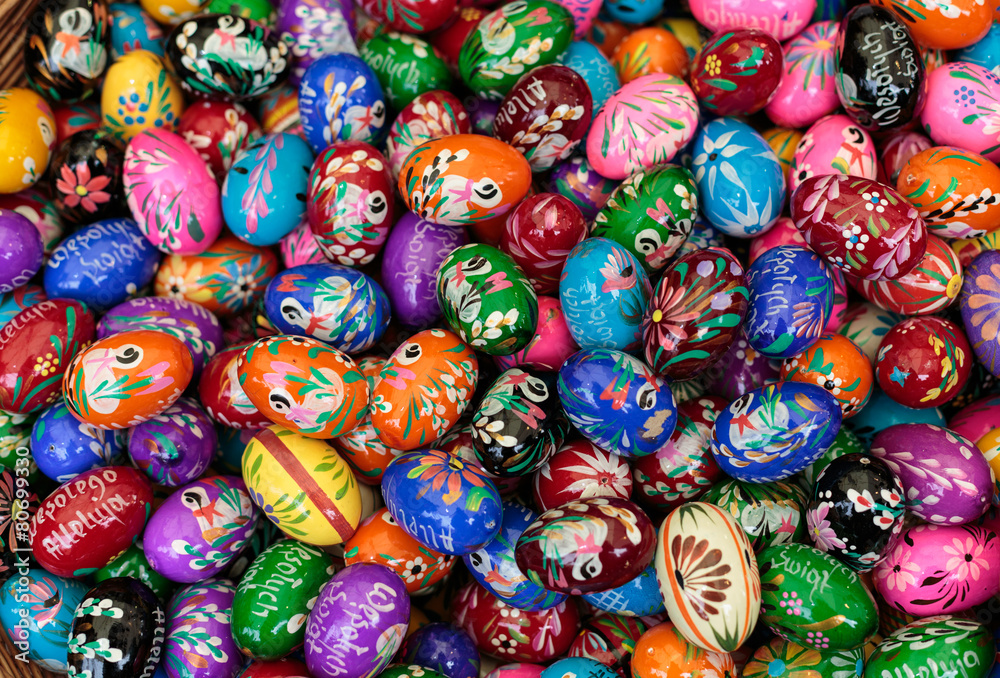 Background with colorful Easter Eggs