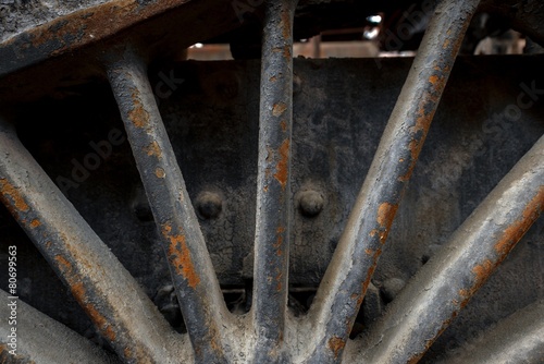 Industrial worn metal closeup photo