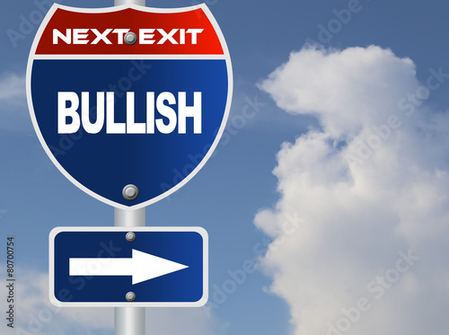 Bullish road sign