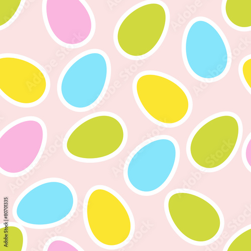 Seamless easter eggs pattern