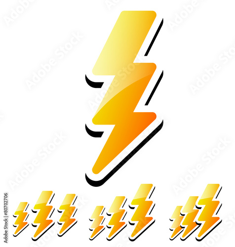 Thunderbolt, Lightening Icons