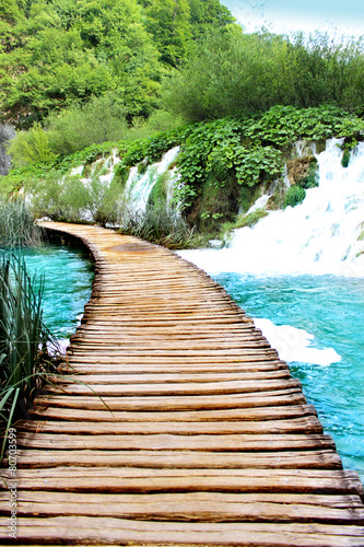 Fototapeta Naklejka Na Ścianę i Meble -  Lake of Plitvice magical ride, Croatia