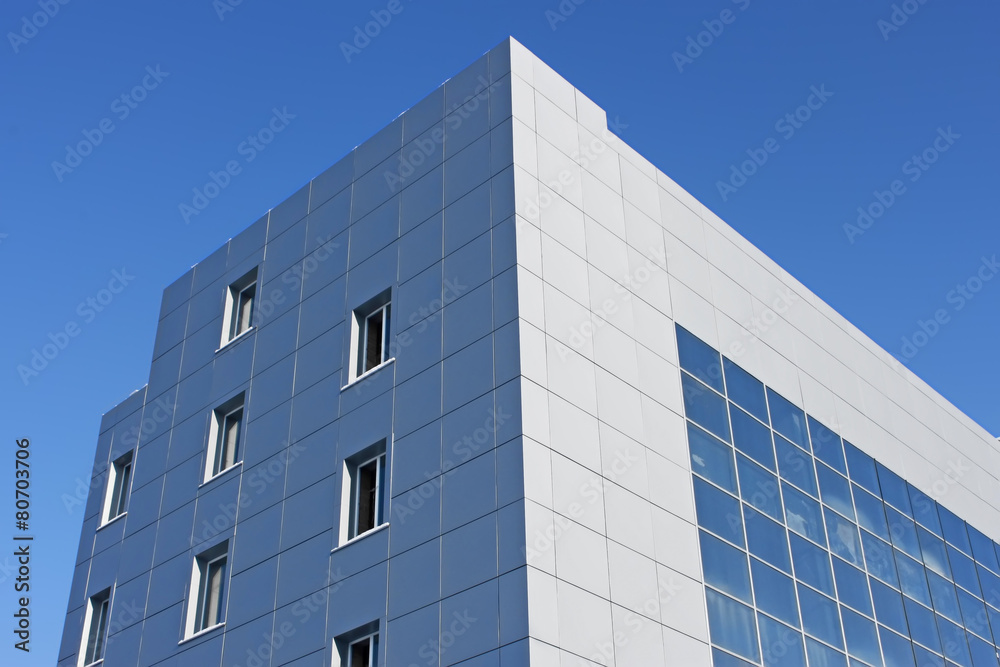 Upper part of the modern office building Upper part of the modern office building