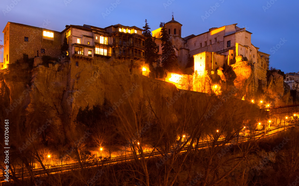Evening view of Cuenca. Spain