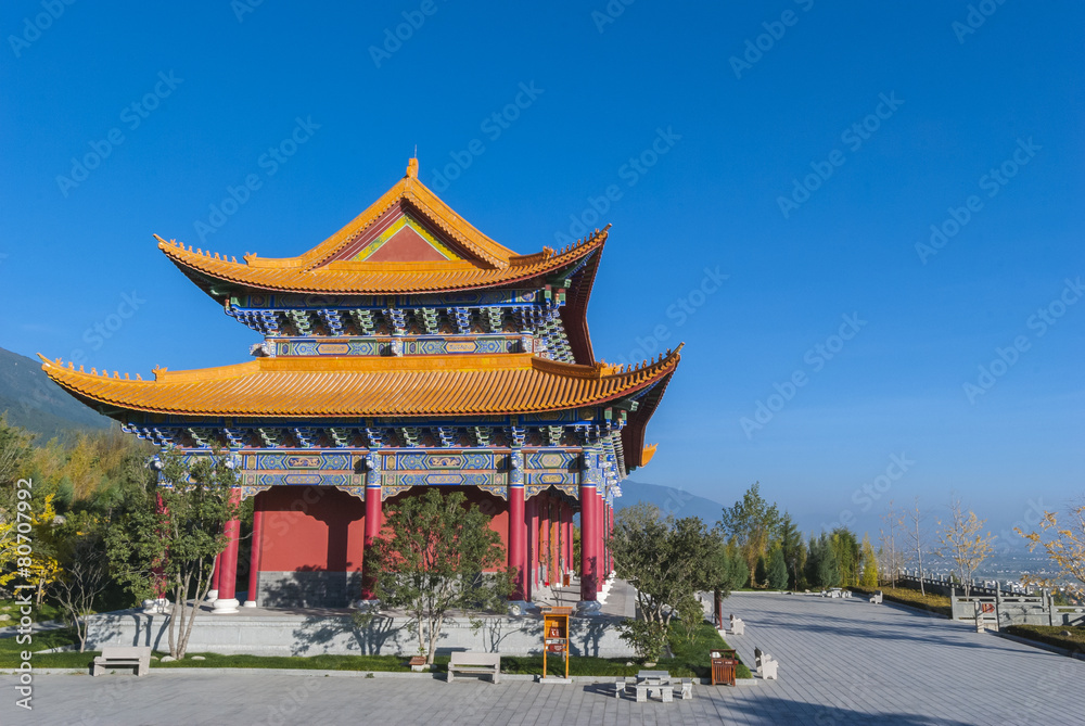 Main hall at Chongsheng temple in Dali of Yunnan Province