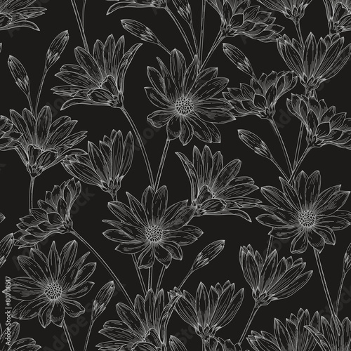 Seamless floral pattern.