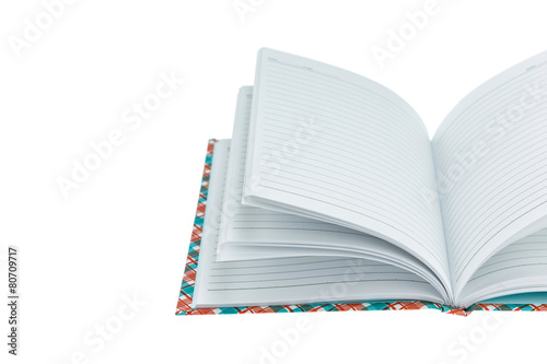 Notebook isolated on white