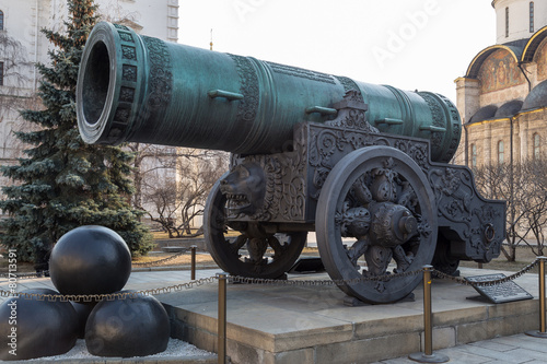 Tsar-pushka (King-cannon) in Moscow Kremlin. Russia