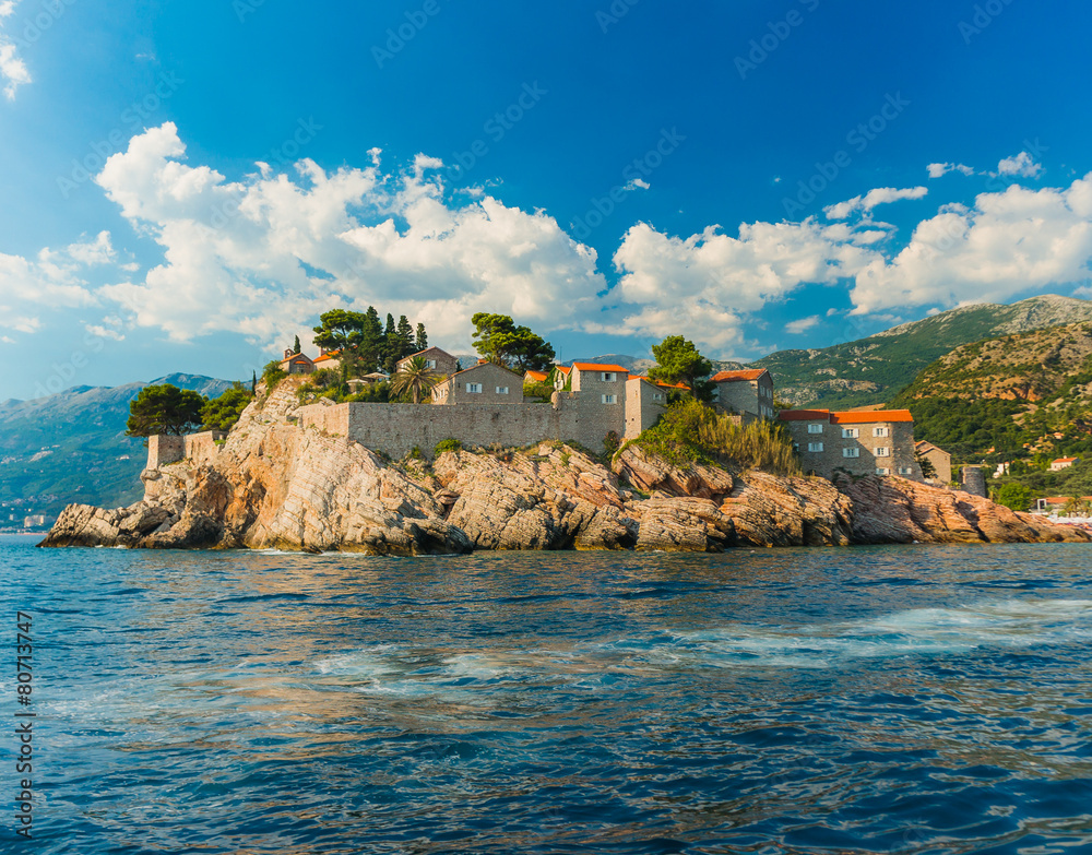 Sveti Stefan, small islet and resort in Montenegro