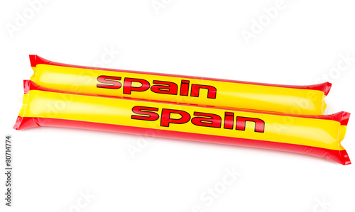 Fans Thundersticks - Spain Football Isolated
