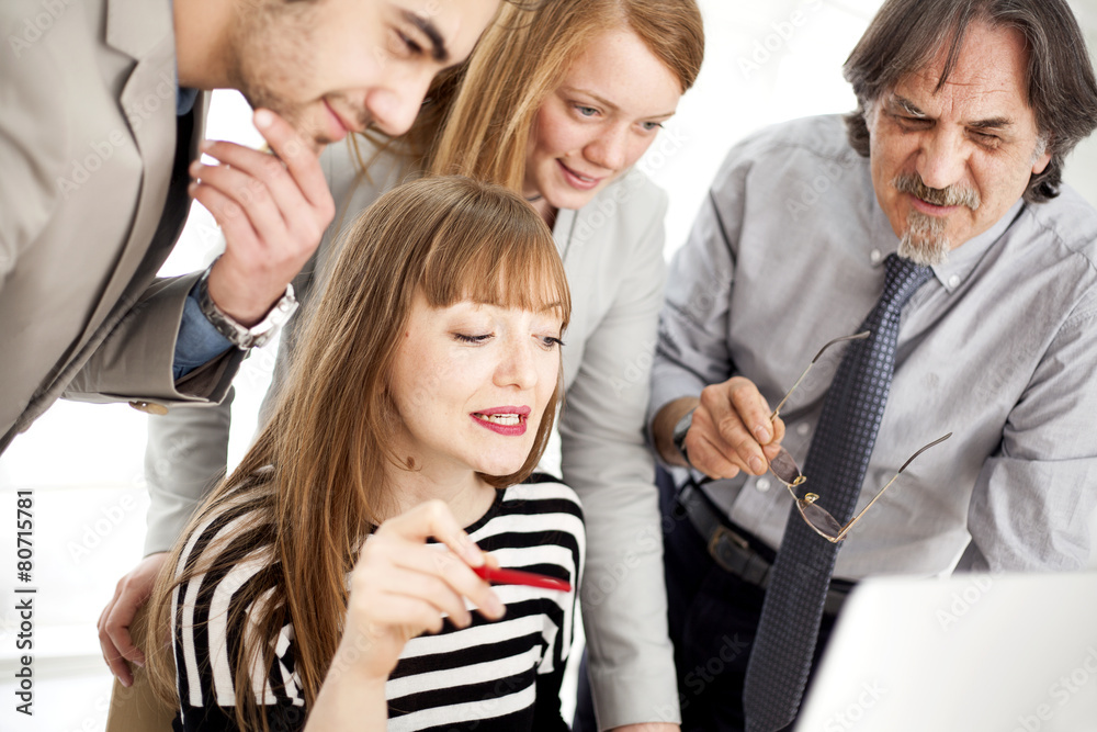 Business people working as a team at the office Business people working as a team at the office