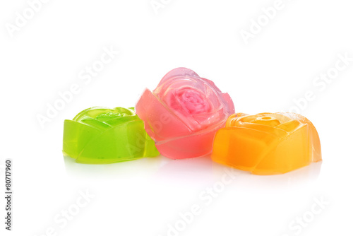 jelly sweet isolated on white background