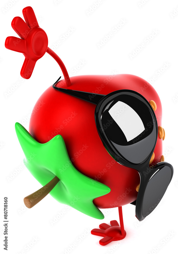 Naklejka premium Fun strawberry