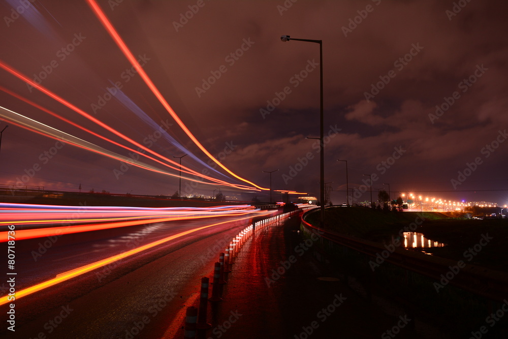 kıvrımlı yollar uzun pozlama kıvrımlı yollar uzun pozlama