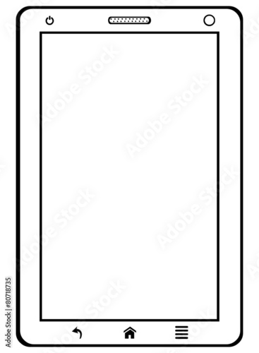 Vector Single Lineart Tablet PC