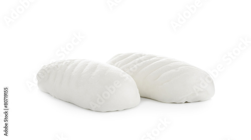 steamed stuff bun isolated on white background