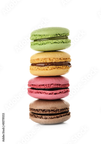 macaron isolated on white background