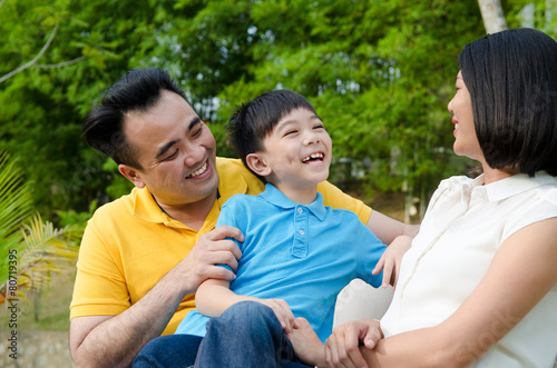 Asian family