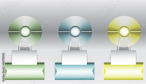 Infographics template with diagrams and buttons