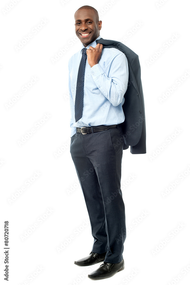 Smiling business man in suit isolated on white Smiling business man in suit isolated on white