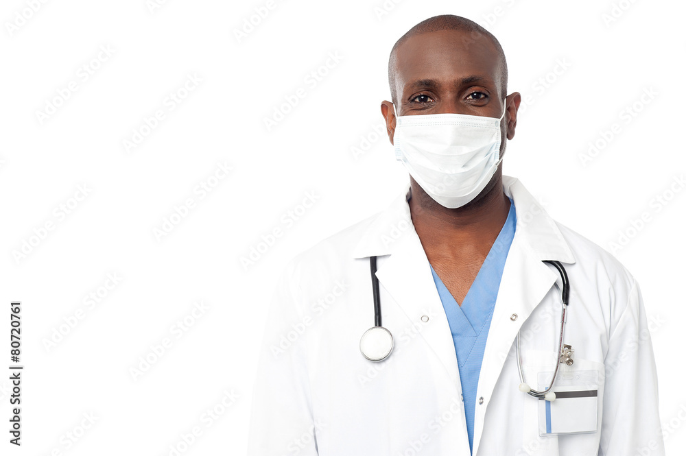 Male doctor with face mask Male doctor with face mask